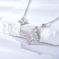 thumbnail image 5 of AOBOCO 925 Sterling Silver Butterfly Pendant Necklace for Women 18’’+2’’ Chain Multi-color Gemstone Butterfly Jewelry Gifts for Daughter Mom, 5 of 10