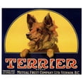 thumbnail image 3 of Vintage Apple Collection 23x20 Black Modern Framed Museum Art Print Titled - Terrier Label, 3 of 5