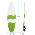 thumbnail image 2 of Ocean Waves Beach Boards Fiberglass Surfboard Durable and Flexible Board For Beginner and Intermediate Surfers Surf Board Kids & Adults, 2 of 7