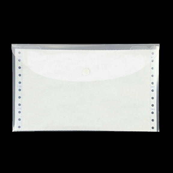 WRISTBIQUE 20Pcs Transparent Desktop Document Organizer Bag for Receipt and Paper Storage