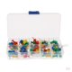 thumbnail image 1 of 200pcs Chinchetas Coloridos Pasadores Empuje Carteles de Tablón Anuncios Mapa Punto con 2x Caja de Almacenamiento Sunnimix Tachuelas de dedo lindas, 1 of 8