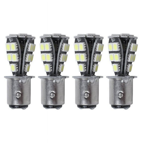 4X 1157 P21W BAY15D 5050 18 SMD LED Tail Brake Stop Light Bulb White