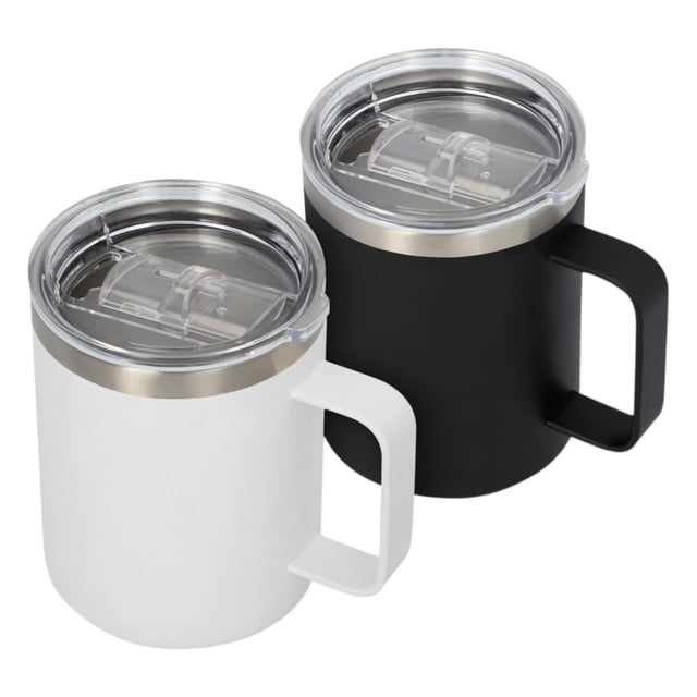 Taza de doble pared con cerrado al vacío negro 8.5 x 11
