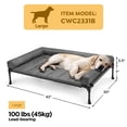 thumbnail image 2 of Cama para perros Veehoo Cooling Elevated con cojín impermeable, tamaño grande, 2 of 7