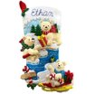 Bucilla 18-Inch Christmas Stocking Felt Appliqué Kit, 86017 Tree Bucilla 18-Inch Christmas Stocking Felt Appliqué Kit, 86017 Tree