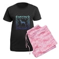 thumbnail image 5 of CafePress - Great Dane Lattice Women's Dark Pajamas - Women's Short Sleeve Print T-Shirt and Pants Dark Cotton Pajama Set, 5 of 7