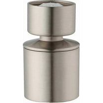 Brushed Nickel Finish Kitchen Sink Faucet Aerator Stainless Steel 360 Degree Swivel Dual Spray Water Saver,