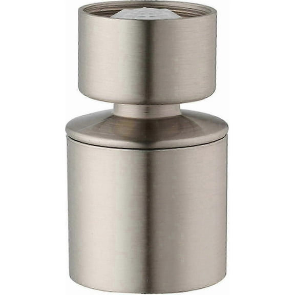 Brushed Nickel Finish Kitchen Sink Faucet Aerator Stainless Steel 360 Degree Swivel Dual Spray Water Saver,