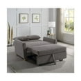 thumbnail image 6 of Justine 54" Brown Corduroy Fabric Convertible Sleeper Loveseat, 6 of 7