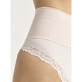 thumbnail image 5 of Joyspun Women's Everyday Smoothing Thong with Lace, Sizes S-3X, 5 of 6