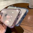 thumbnail image 4 of for iPhone Case,Luxury ElectroPlated Glitter Sparkle Sparkly Rhinestone Frame Love Heart Pattern Bumper Camera Lens Protection Soft Shockproof Phone Case (Blue,iPhone 11 Pro Max), 4 of 6