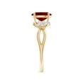 thumbnail image 3 of ANGARA Lab Grown 1.25 Ct Oval Ruby Butterfly Engagement Ring for Women in 14K Yellow Gold (Size-8x6mm) | July Birthstone, Birthday, Anniversary, Jewelry Gift for Women | Lab-Grown Ruby Ring, 3 of 7