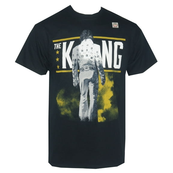 Elvis Presley Men's The King From Behind Black T-shirt S
