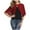 Burgundy, variant on Virmaxy Cardigan For Women Fashionable Long Sleeve Round Neck Casual Tops Blouse Cardigan Sheer Cardigan Black L