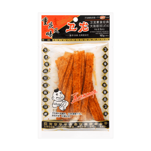 Weilong Spicy Nostalgia Wheat Gluten, 102 g