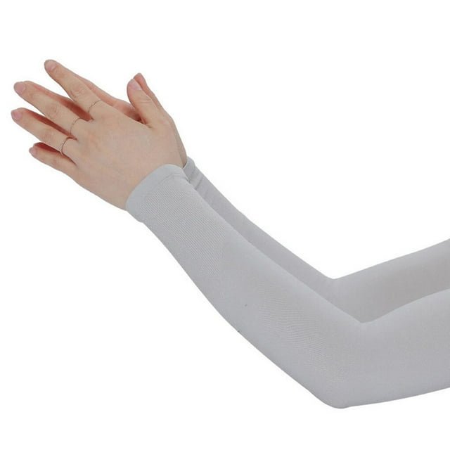serony Arm Sleeve Sun Protection Anti-slip Arm Cover Cooling Protection Anti-slip Arm Cover Sports for Cycling Driving Gray