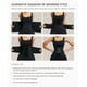 thumbnail image 5 of Cinturilla de entrenamiento para el abdomen, corsés debajo del busto, cinturilla de neopreno moldeadora de cuerpo en forma de reloj de arena para mujeres, negra, talla L., 5 of 5