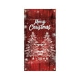 thumbnail image 2 of Japceit Christmas Door Cover Curtain, Large Size Holiday Entrance Decoration, Fabric Panel Door and Wall Decor for Festival Party, Home Seasonal Display, 2 of 9