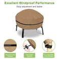 thumbnail image 4 of Fire Pit Cover 20x38 inches Patio Fire Pits Cover 420 Waterproof UV Protector Grill BBQ Covers for Outdoor Garden Round Black/Brown, 4 of 9