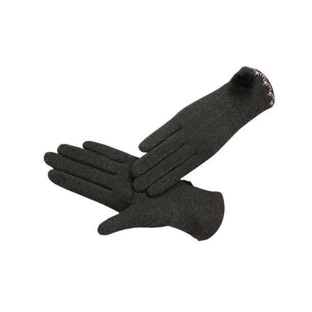 Guardurnaity Llamativos guantes de mujer Otoño Invierno cálido guante cómodo dedo completo mitones antideslizante a prueba de viento para el deporte guantes y mitones Negro Guardurnaity AP014262-02