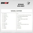 thumbnail image 4 of ONEX® OHF90R-BL Hotte de Cuisinière sous Armoire en Acier Inoxydable de 30 Po - Noir, 4 of 8