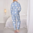 thumbnail image 6 of Goofa Cute Poodle Dog Printed Women’s 2 Piece Pajama Set Super,Pajamas Women's Long Sleeve Sleepwear Soft Button Down Loungewear Pjs Lounge Set Nightwear-Medium, 6 of 9