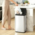 thumbnail image 2 of HOMCOM Sensor Garbage Can with Soft-Close Lid, 12 Gallon Sensor Trash Can, 2 of 10