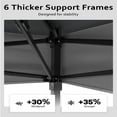 thumbnail image 4 of 13' x 13' Pop up Canopy Tent with Netting Sidewalls, Outdoor Gazebo Tent Gazebo Shade Shelter for Backyard, Garden, Deck, Lawn, 4 of 8