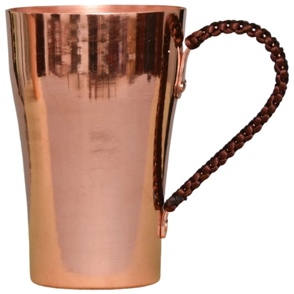 Jiibva 400ML Copper Coffee Mug Moscow Mule Mug Vintage Cocktail Cup for Cocktail Coffee Beer Milk Hot and Cold Water Drinkware