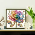 thumbnail image 3 of Colourful Rose Diamond Art Painting Kit, 3 of 6