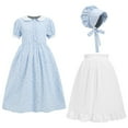 thumbnail image 5 of ANINEO Girls Prairie Pioneer Dresses Laura Ingalls Wilder Pilgrim Colonial Clothing Dress, 5 of 5
