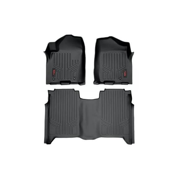 Rough Country Floor Mats for 2004-2015 Nissan Titan | Crew Cab - M-81602