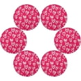 thumbnail image 3 of SKYSONIC Valentine's Day Love Heart Round Placemats for Dining Table Non-Slip Heat-Resistant Polyester Table Mats Set of 1 Washable Table Mats for Kitchen Dining Table Decoration, 3 of 7