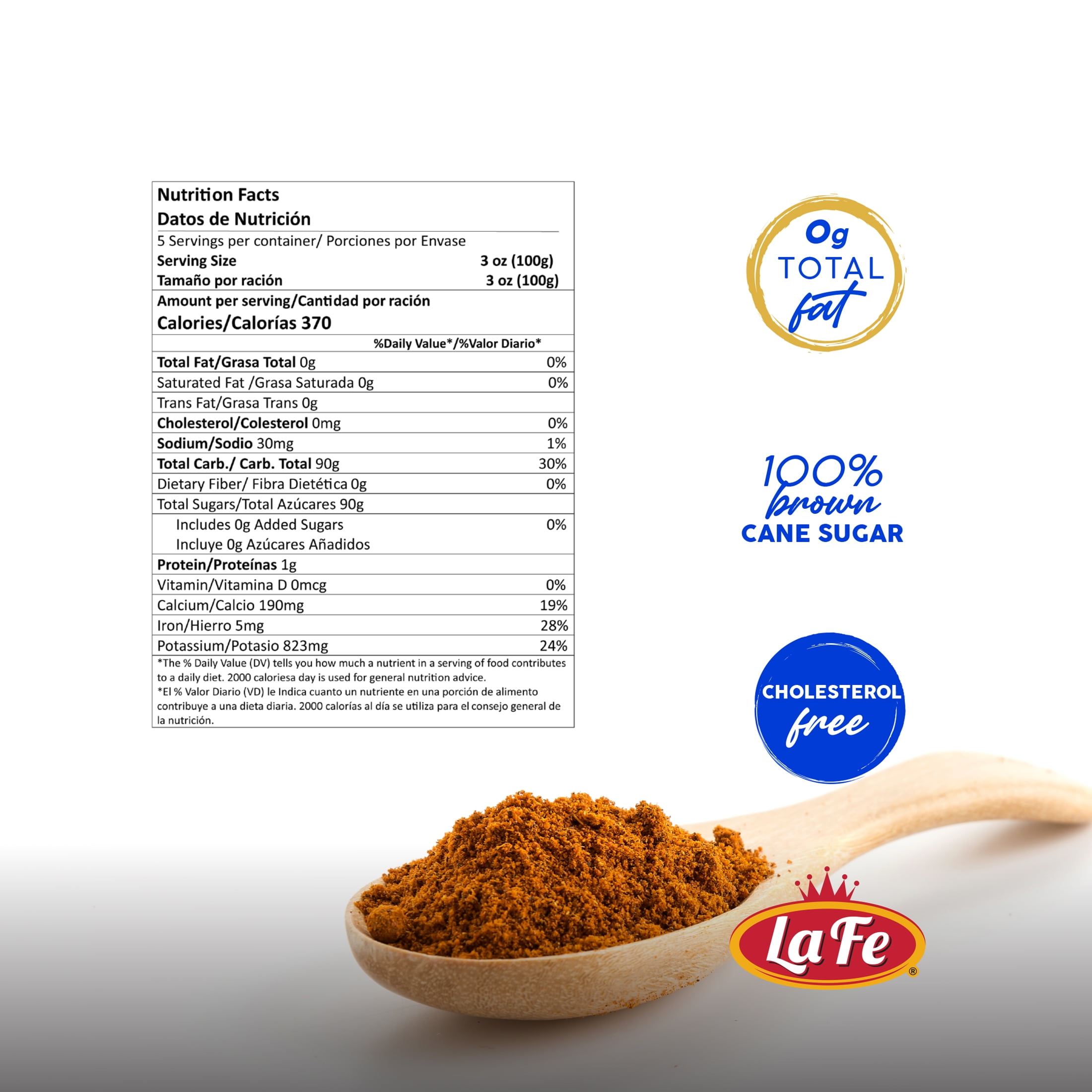 (2 pack) La Fe Brown Sugar Cane, 16 oz