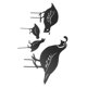 thumbnail image 5 of 4pcs Outdoor Quail Family Yard Decor Innovative Iron Art Hand Crafted Metal Quail Stake Statue for Outdoor Garden Yard, 5 of 5