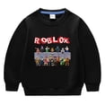 thumbnail image 2 of Roblox-suéter de manga larga con estampado para niño y niña, camisa de fondo de algodón, informal, Juego del mundo Virtual del tesoro, 2 of 4