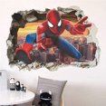 thumbnail image 1 of Pegatinas de pared de Spiderman, pegatinas de efecto 3D, decoración de dormitorio, pegatina de pared adhesiva reposicionable gigante, pegatinas de pared de Spiderman para niños JAMW Sencillez, 1 of 5