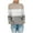 Khaki, variant on XMMSWDLA Womens Color Block Crewneck Long Sleeves Knit Pullover Sweater Tops Khaki Fuzzy Sweater for Women