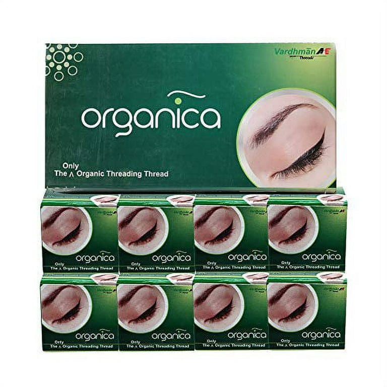 organica eyebrow thread box of 8 spools 
