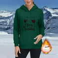 thumbnail image 4 of Womens Casual Christmas Long Sleeve Tee Shirts Cropped Sweatshirt Pullover Fall Sweaters Off The Shoulder Zip Up Sweatshirt Lightweight Fall Tops, 4 of 6