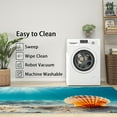 thumbnail image 3 of 3x4 Rug, Seashell Door Mat, Underwater Beach Theme Rug, Sea Ocean Marine Rugs for Entryway, Washable & Non Slip & Soft Low Pile Small Carpet, Indoor Doormat, Seashell Home Decor & Gifts, 3 of 7