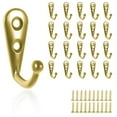 thumbnail image 1 of EIMELI 20/40Pcs Robe Hook Retro Towel Cloth Hanger Wall Hat Jewelry Hooks Rustproof Rustic Hooks, 1 of 5