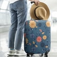 thumbnail image 2 of Pioneer Flower Floral Print Pattern Luggage Cover Fashion Suitcase Cover Baggage Covers Fit 25-28 Inch Luggage (Go Travel), 2 of 5