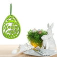 thumbnail image 4 of MXTPOV Happy Easter Signs for Mantle Window, Felt Easter Eggs Shaped Signs Hanging for Wall Decor, Welcome Sign for Front Door, Easter Decorations, Home Decor, 4 of 5