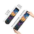 thumbnail image 4 of Naloa Cosmic Irises At Twilight Ankle Socks for Women Non Slip Socks No Show Socks Classic Low Cut Casual Socks Casual Socks, 4 of 7