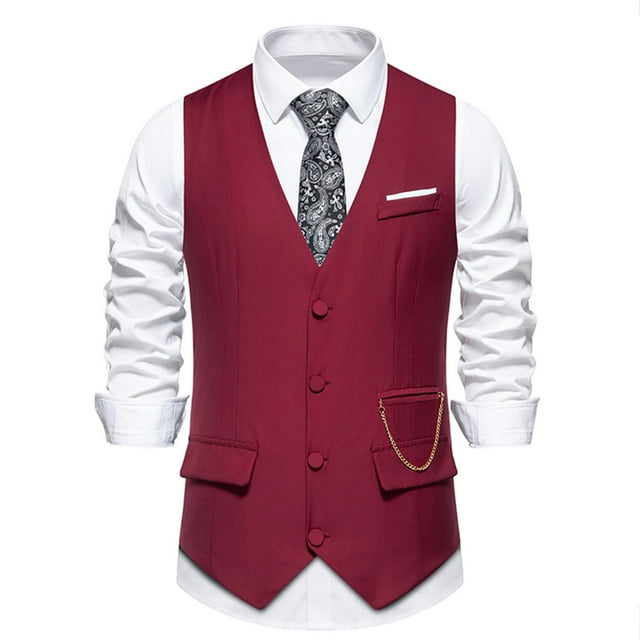 pstuiky Camisetas sin mangas para hombre, Blusa sin mangas con cuello cruzado y bolsillos estilo retro de moda para hombre Chaleco para hombre s