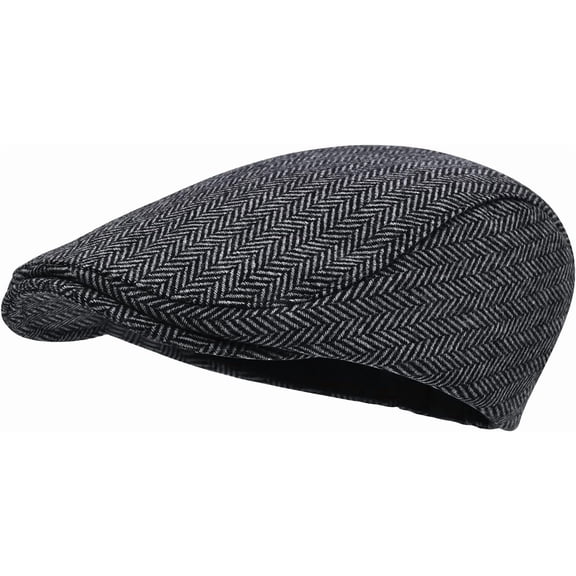 Men's Flat Cap Tweed Driving Irish Newsboy Hat