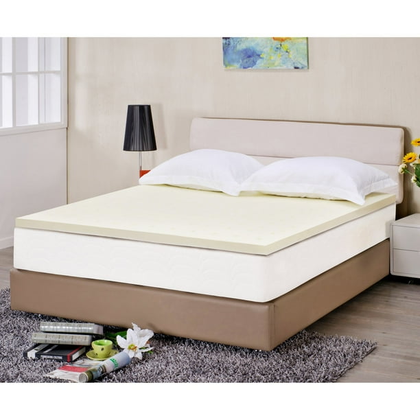Superior 2-inch Ventilated Memory Foam Mattress Topper ...