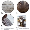 thumbnail image 3 of Designart "The Mighty Hippopotamus I" Animals Canvas Art Print, 3 of 5