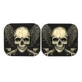 thumbnail image 7 of Daiia Gothic Winged Skull 2PCS Car Windshield Sun Shade, Foldable Sun Shield for Car Front Window, Auto Sun Blocker Visor Protector Universal for Truck SUV Pickup-Medium, 7 of 7